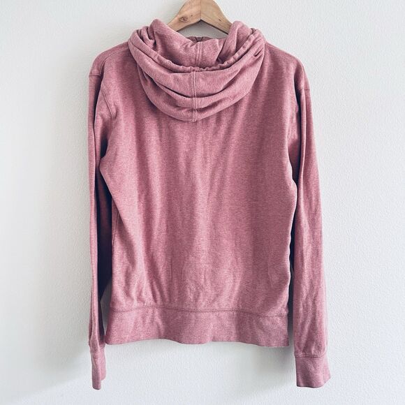 Pact Organic Cotton Pink Full Zip Hoodie Sweatshirt Size Large Sustainable READ - Picture 2 of 14